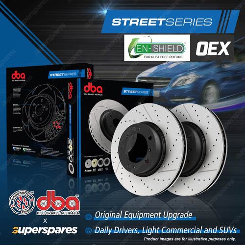 DBA Front Drilled & En-Shield Brake Rotors for Maserati Ghibli D S M157 3.0L