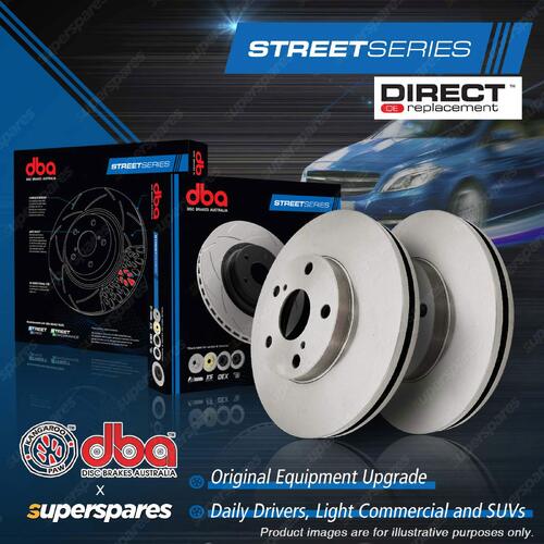 2x DBA Front Street Series Brake Rotors for Nissan Nomad C22 Vanette C20 C120