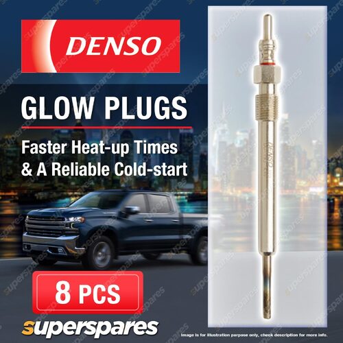 8 x Denso Glow Plugs for Audi A8 4E BVN 4H CDSB Q7 4L BTR CCFA CCFC 4.2TDI 8Cyl