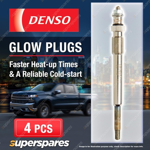 4 x Denso Glow Plugs for Citroen C4 UA UD B7 C5 DC RD TD Xsara N1 Dispatch