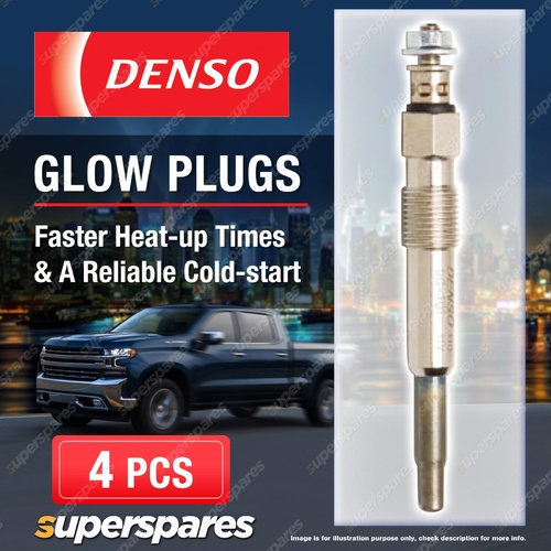 4 x Denso Glow Plugs for Land Rover Freelander LN 2.0 DI 20 T2N 1994cc 4Cyl