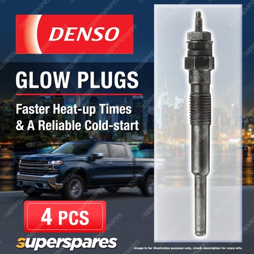 4 x Denso Glow Plugs for Toyota Landcruiser BJ42 BJ45 BJ46 BJ70 RJ73 3.4 D 3B