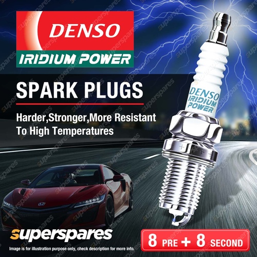 8 Pre+8 Second Denso Iridium Power Spark Plugs for Alfa Romeo 147 156 GTV Spider