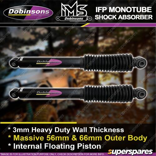 Rear 75mm Lift Dobinsons Internal Monotube Shocks for Mazda BT-50 UP UR 11-20