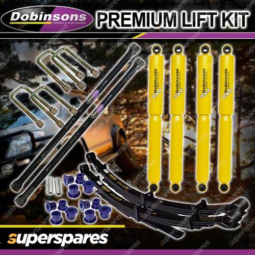 Dobinsons Raised Shocks Torsion Bar Leaf Springs Lift Kit for Holden MU USC55D