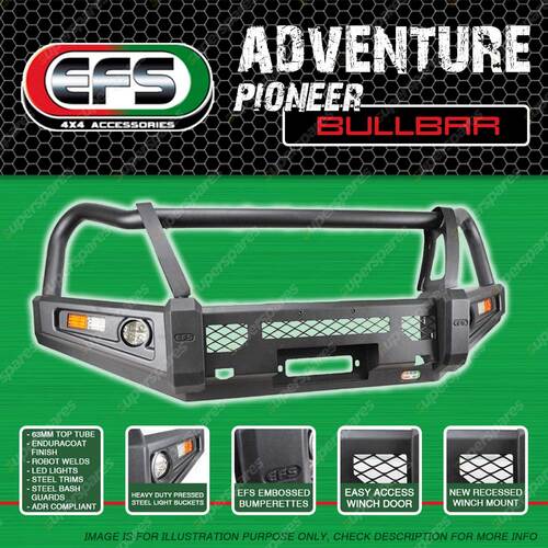 EFS Adventure Pioneer Bullbar for Toyota Landcruiser 200 Series Incl KDSS 12-15