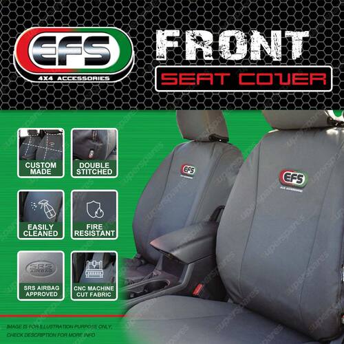 2x EFS Front Custom Waterproof Seat Covers for Suzuki Jimny JB74 11/2018-onwards