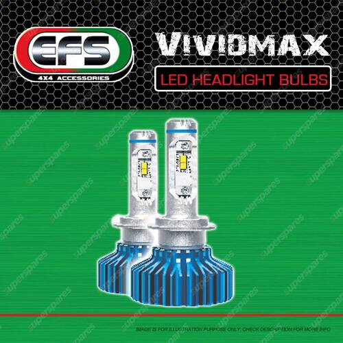 EFS Vividmax Led Headlight Bulbs VMHB-LEDH7BLUE Offroad only Premium Quantity