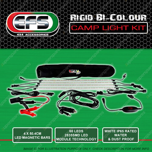 EFS YA'MATE Rigid BI Colour Camp Lights - 60 LEDs Magnetic Camp Strip Lights