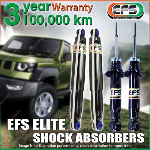 Front + Rear 20mm Lift EFS Elite Shock Absorbers for Mitsubishi Triton ML MN