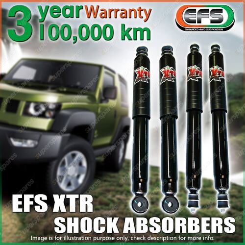 Front + Rear 25mm Lift EFS XTR Shock Absorbers for Toyota Landcruiser 100 Series