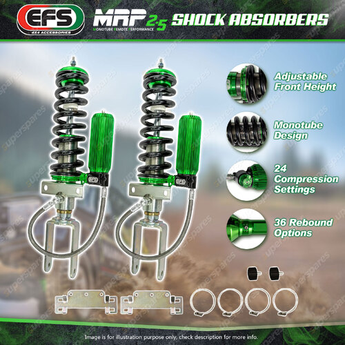 Pair Front EFS MRP 2.5 Strut Shock Absorbers for Volkswagen Amarok 2011-05/2023