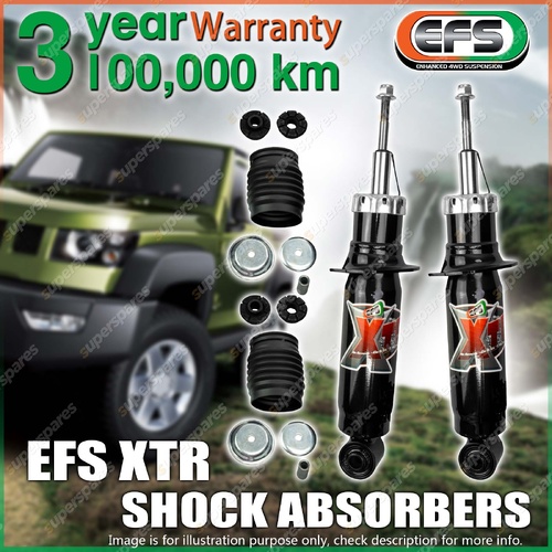 2 x Front EFS XTR 50mm Lift Strut Shock Absorbers for Mitsubishi Triton 4WD MV