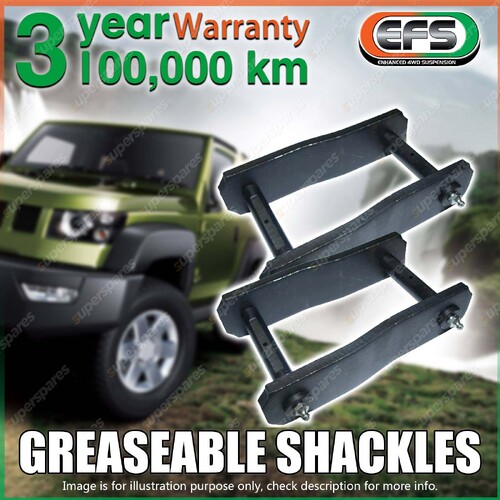 Rear EFS Leaf Springs Swing Shackles for Toyota Landcruiser HZJ78 HZJ79 Extended