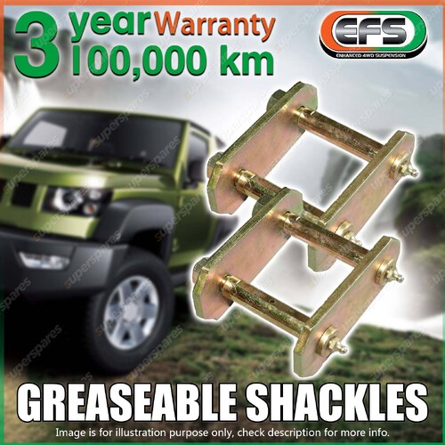 Front EFS Greaseable Swing Shackles for Ford Maverick Leaf Front Rear Axle