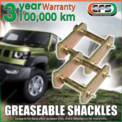 Rear EFS Greaseable Swing Shackles for Ford Maverick Leaf Front Rear Axle