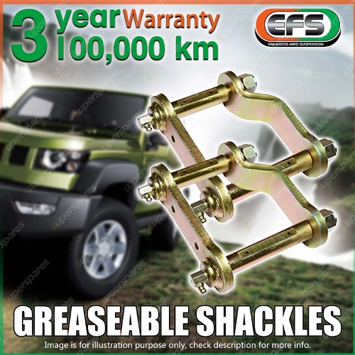 2 x Rear EFS Leaf Springs Swing Shackles for Mitsubishi Triton 4WD MV 02/2024+