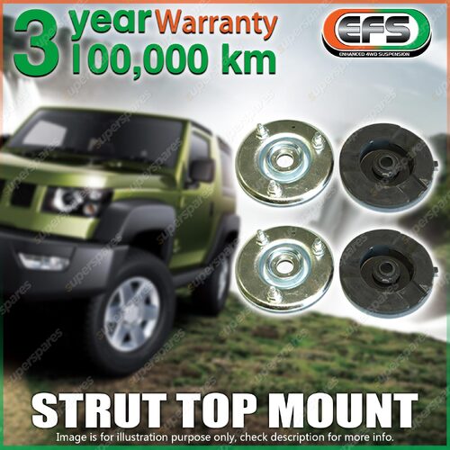 Pair Front EFS Strut Top Mounts for Nissan Navara D40 STX 550 V6 NP300 4WD