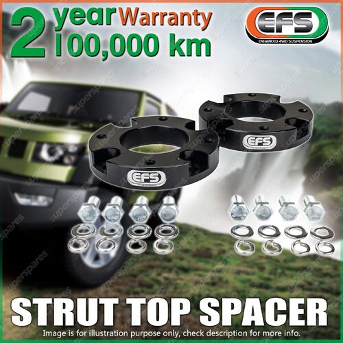 Pair EFS Front Strut Top Spacers 40mm lift for Toyota LandCruiser 200 Series