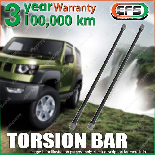 Pair EFS Heavy Duty Torsion Bar for MITSUBISHI PAJERO SWB NH TO NL 05/91-2000