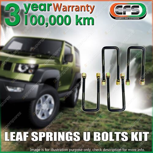 Rear EFS Leaf Spring U Bolt Kit for Daihatsu Rocky TRAY BACK F25P F55P F65