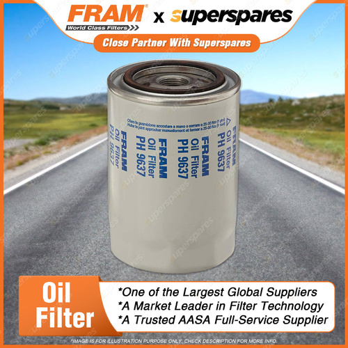 1 x Fram Oil Filter - PH9637 Refer Z141 Height 145mm Outer/Can Diameter 95mm