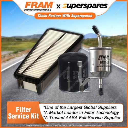 Fram Filter Service Kit Oil Air Fuel for Toyota Hilux GGN15 GGN25 04/2005-On