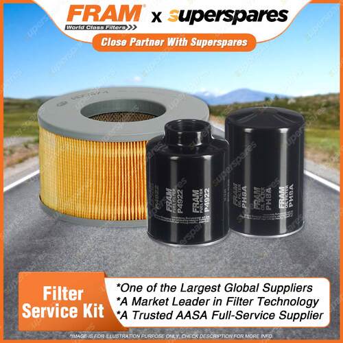 Fram Filter Service Kit Oil Air Fuel for Toyota Hilux LN147 5L Thailand LN167