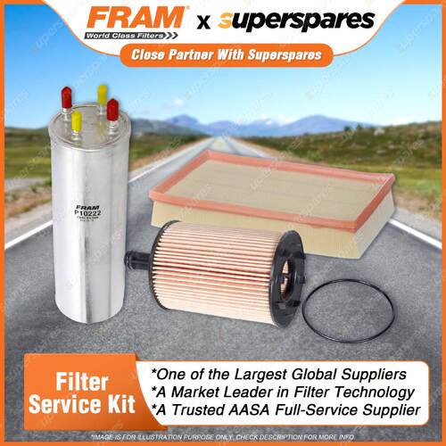 Fram Filter Service Kit Oil Air Fuel for Volkswagen Transporter T5 BNZ AXB AXE