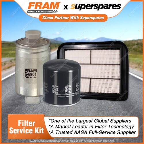 Fram Filter Service Kit Oil Air Fuel for Ford Fpv F6 FG F6 Utility FG Pursuit