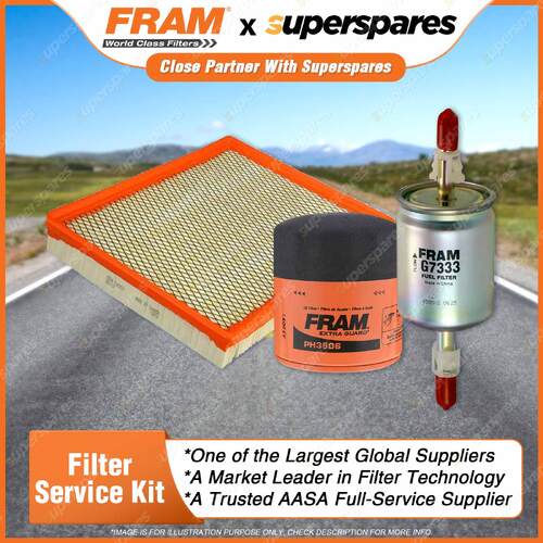 Fram Filter Service Kit Oil Air Fuel for Holden Adventra Crewman Utility VY VZ