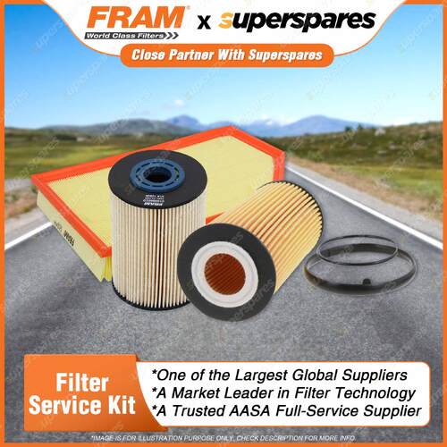 Fram Filter Service Kit Oil Air Fuel for Volvo S60 V60 Xc60 D3 D4 XC70