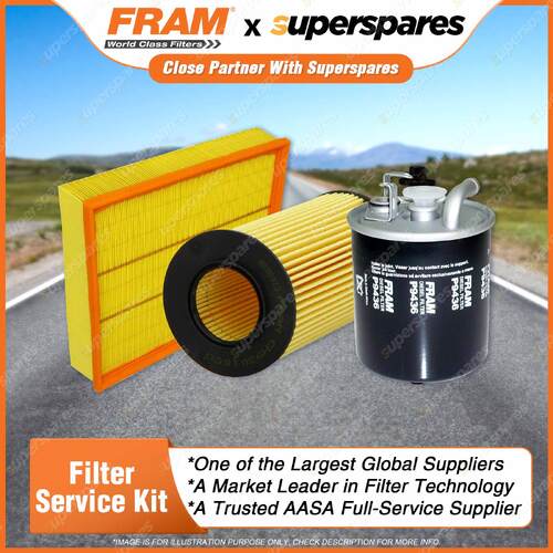 Fram Filter Service Kit Oil Air Fuel for Benz Sprinter 313 W903 00-06