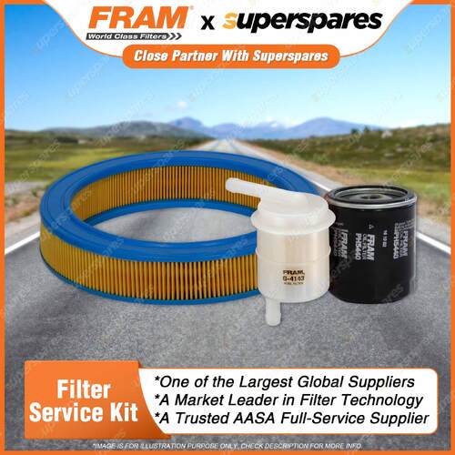 Fram Filter Service Kit Oil Air Fuel for Holden Camira JD 16JH JB 1982-1986