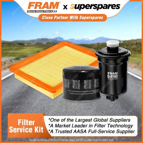 Fram Filter Service Kit Oil Air Fuel for Hyundai Coupe RD Lantra KW