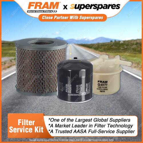 Fram Filter Service Kit Oil Air Fuel for Toyota Dyna YU62R 200 YU62