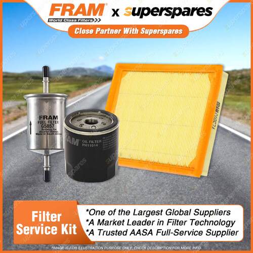 Fram Filter Service Kit Oil Air Fuel for Citroen Xsara N6 H/Back 1999-2001