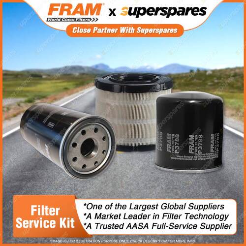 Fram Filter Service Kit Oil Air Fuel for Holden Jackaroo UBS73 02/1998-09/2004