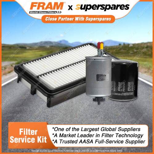 Fram Filter Service Kit Oil Air Fuel for Kia Grand Carnival VQ 03/2009-On