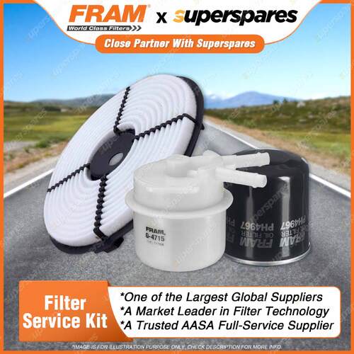 Fram Filter Service Kit Oil Air Fuel for Toyota Corolla AE95R 09/1990-1994