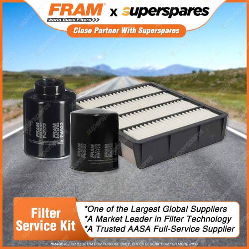 Fram Filter Service Kit Oil Air Fuel for Toyota Hilux Surf 1992-1997