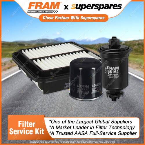 Fram Filter Service Kit Oil Air Fuel for Toyota Paseo EL44R 07/1991-1996