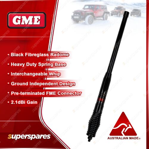 GME 580mm Heavy Duty Radome Antenna Radio 2.1dBi Gain Suit 4X4 Truck Caravan