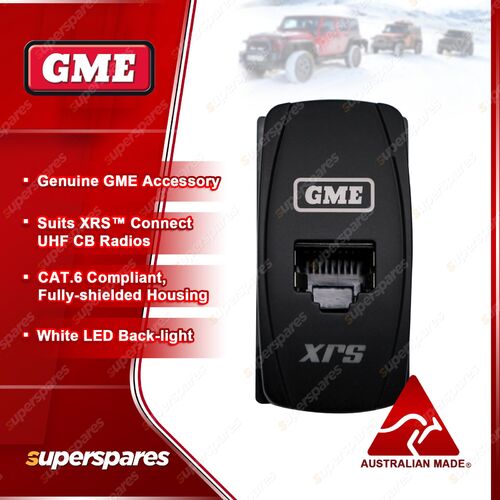 GME RJ45 Pass-Through Adaptor - Type 6 White Suit XRS Connect UHF CB Radios