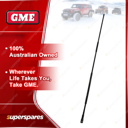 GME 820mm Mobile UHF/Vhf Digital TV Antenna - Black Fibreglass Whip AE-SS3001