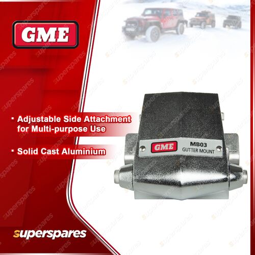 GME Stainless Steel Antenna Adjustable Gutter Mounting Bracket MB-SS03