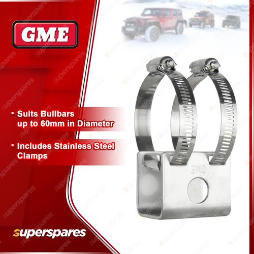 GME Stainless Steel Heavy Duty Bull Bar Antenna Mounting Bracket MB-SS038