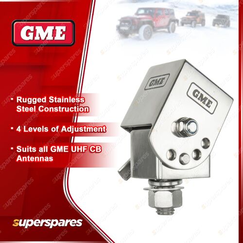 GME Stainless Steel Fold-Down Antenna Mounting Bracket - MB-SS042