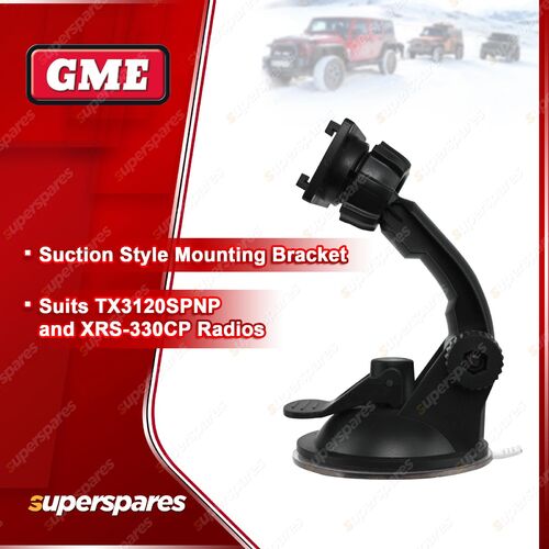 GME Windscreen Suction Mounting Bracket Suit TX3120SPNP / XRS-330CP