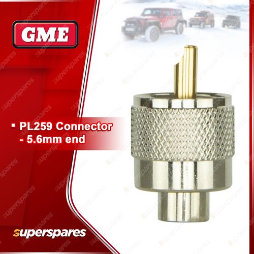 GME Replacement PL-SS259 Connector Plug - 5.6Mm End Part Number PL-SS2592S